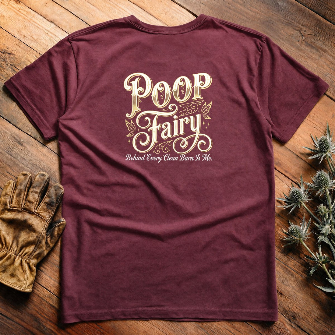 Poop Fairy - Everyday Tee Back Print - Image 3