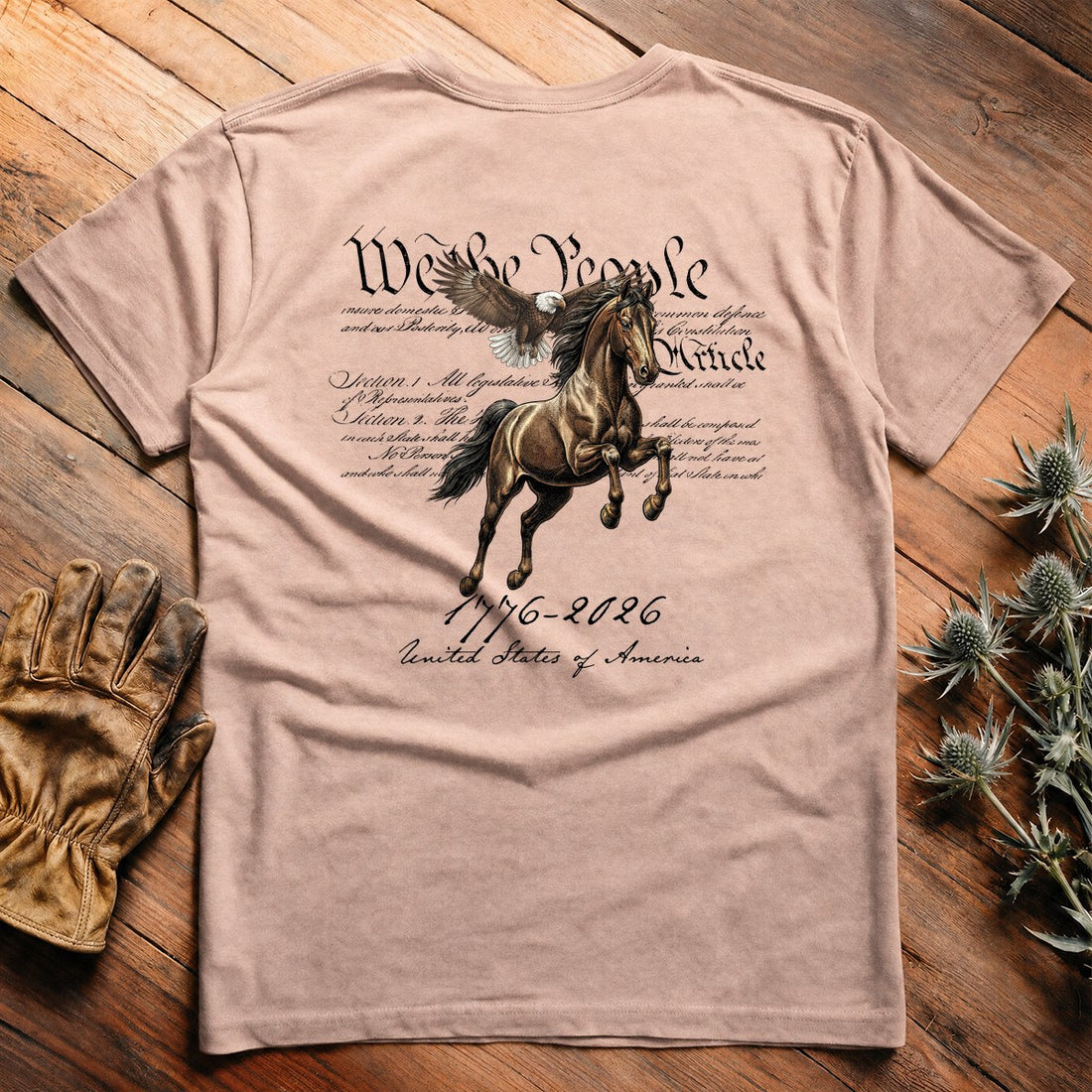 American Heritage We The People - Everyday Tee Back Print - Image 4