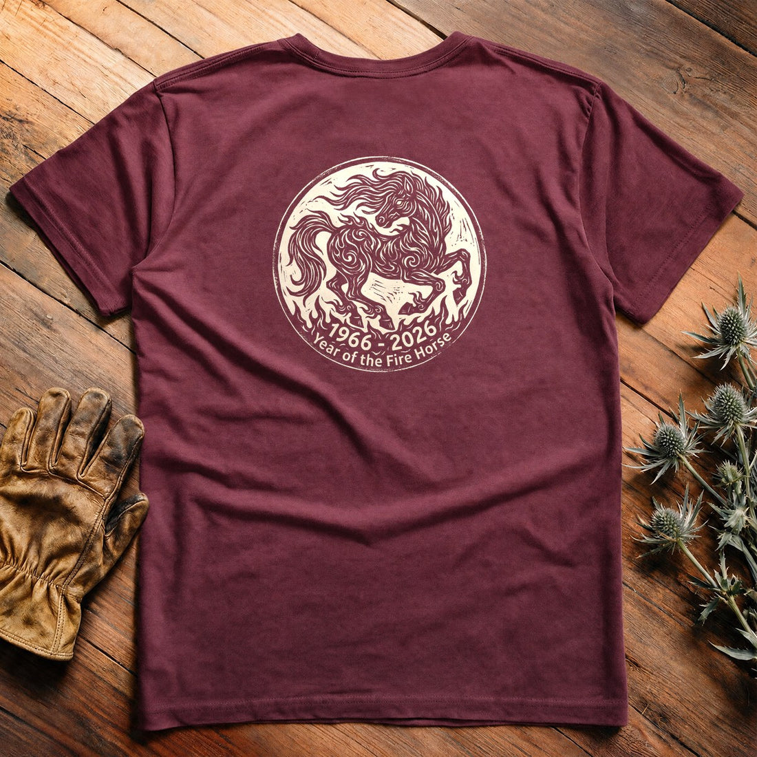 Year Of The Fire Horse 3 - Everyday Tee Back Print