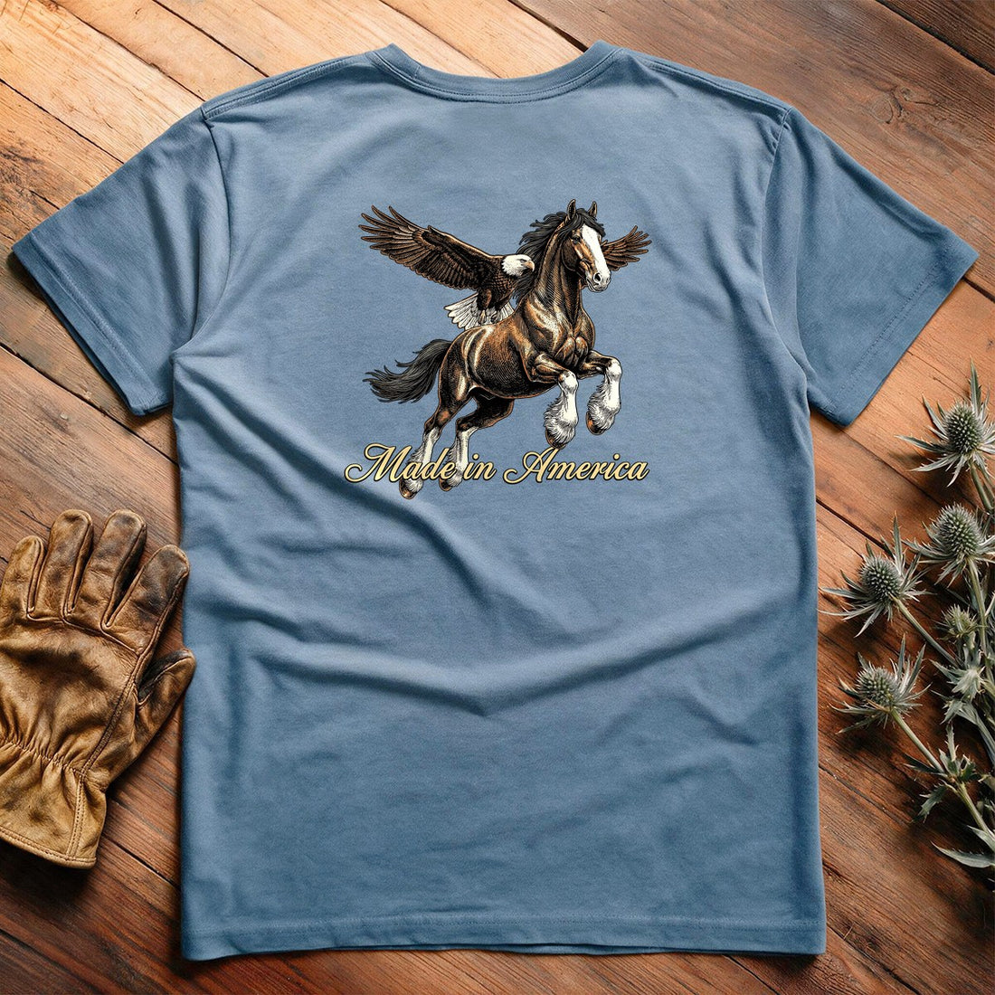 American Heritage - Heavyweight Tee Back Print
