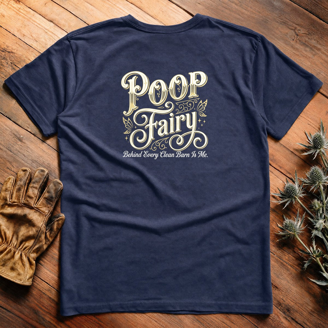 Poop Fairy - Everyday Tee Back Print - Image 4