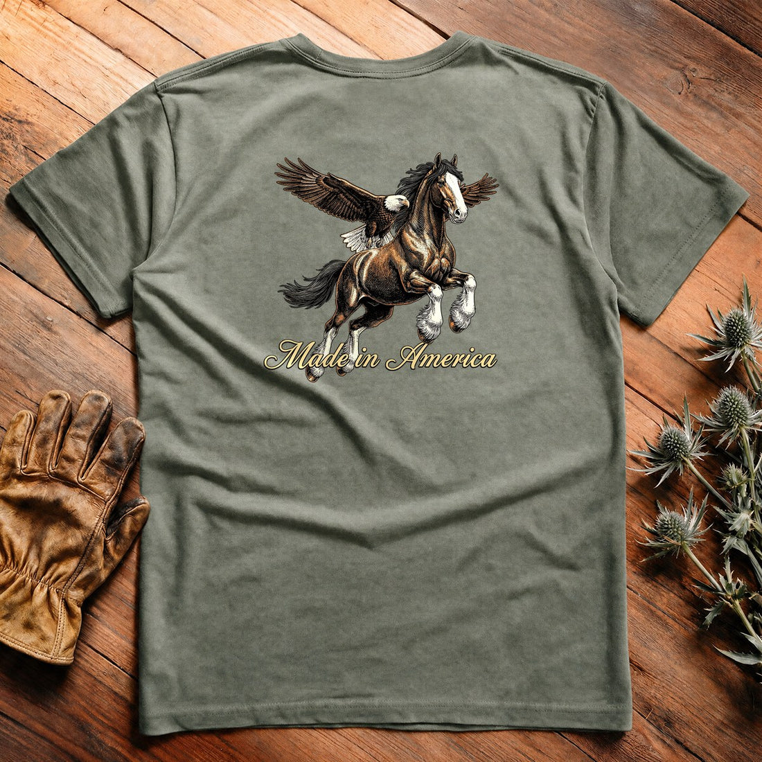 American Heritage - Heavyweight Tee Back Print - Image 5